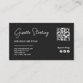 QR-Code für Berufliches Unternehmen Visitenkarte (Vorderseite)