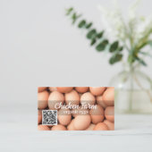 QR-Code für Bio Eier Visitenkarte (Stehend Vorderseite)