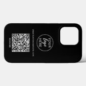 QR-Code für Black Business Case-Mate iPhone Hülle (Rückseite (Horizontal))