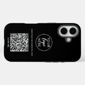 QR-Code für Black Business-Logos Case-Mate iPhone Hülle (Rückseite (Horizontal))