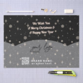 QR-Code für Black Merry Christmas Business-Logo Seidenpapier (Handwerk)