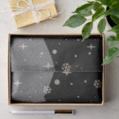 QR-Code für Black Merry Christmas Business-Logo Seidenpapier (Geschenk)