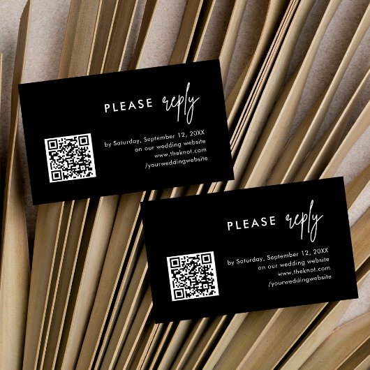 QR-Code für Black Wedding - Antwortkarte für UAWG  Begleitkarte