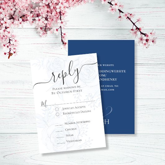 QR-Code für Blue Wedding RSVP