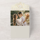 QR-Code für Blumengold und Elfenbein All In One Einladung (Außenbereich)