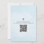 QR-Code für Blumenrosa Botanisches Elegantes Peoni Einladung (Rückseite)