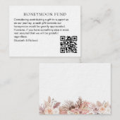 QR-Code für Bohemische Hochzeitsfeiertage Begleitkarte (Vorne/Hinten)