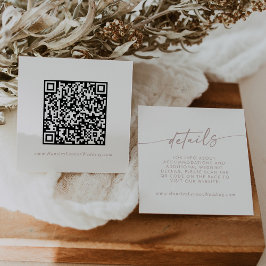 QR-Code für Boho Chic Blush Pink Begleitkarte