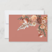 QR-Code für Boho Peach & Rust RSVP Karte (Rückseite)