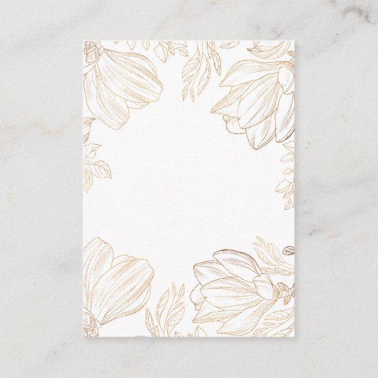 QR-Code für botanische Golden Floral Begleitkarte (Rückseite)