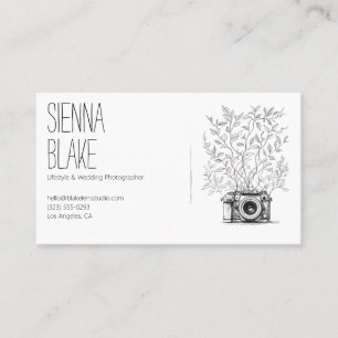 QR-Code für Botanische Kamera-Logo-Fotograf Visitenkarte