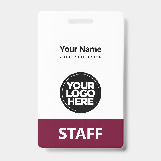 Qr-Code für Burgundy-Mitarbeiter Ausweis (Vorderseite)