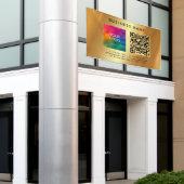 QR-Code für Business-Logos Gold Außenwerbung Banner (Äußeres Gebäude)