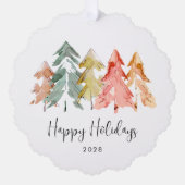 QR-Code für Business-Logos Ornament Karte (Vorderseite)