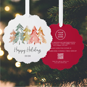QR-Code für Business-Logos Ornament Karte