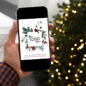QR-Code für Business-Logos Weihnachten Roter Kardi