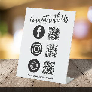 QR Code für Business Tabletop Sockelschild