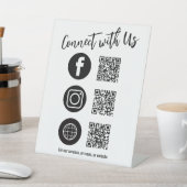 QR Code für Business Tabletop Sockelschild (In SItu)