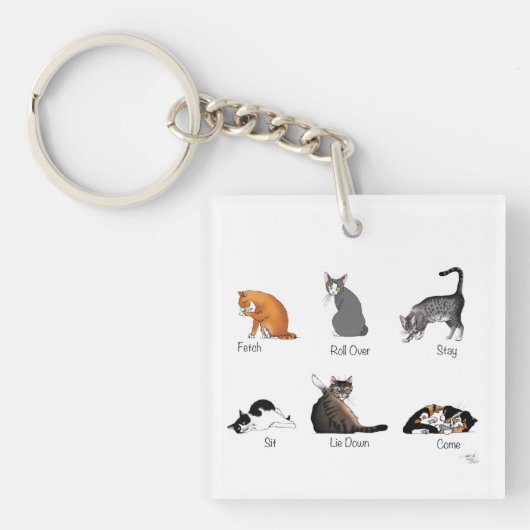 QR-Code für Cat Command Schlüsselanhänger (Vorderseite)