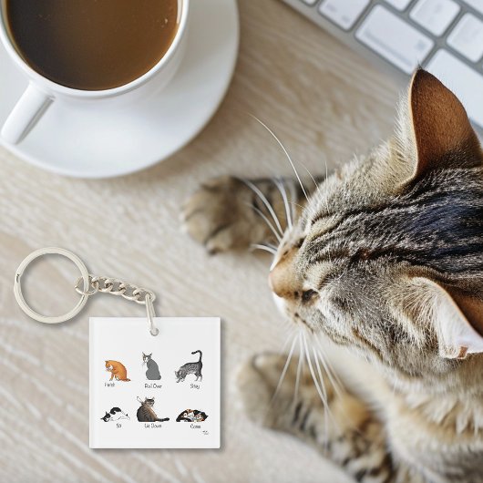 QR-Code für Cat Command Schlüsselanhänger