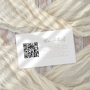 QR-Code für Champagnergold Angaben zum Hochzeitssc Begleitkarte