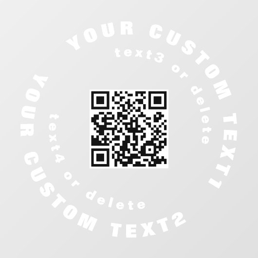 QR-Code für Clear Vinyl Car Window Autoaufkleber Fensteraufkleber (Blatt)