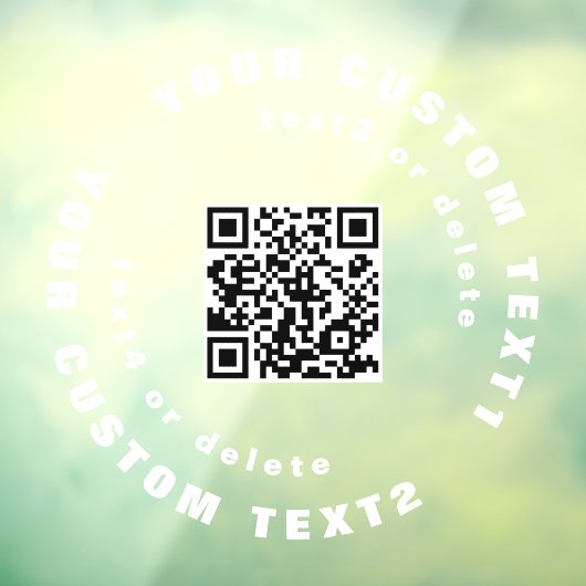 QR-Code für Clear Vinyl Car Window Autoaufkleber Fensteraufkleber (Blatt 3)