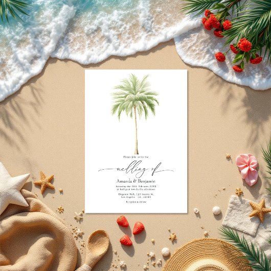 QR-Code für Coastal Chic Beach Wedding Einladung