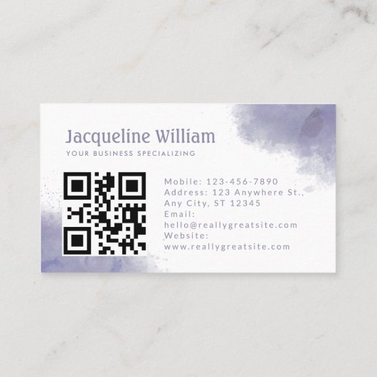 QR-Code für das benutzerdefinierte Logo "Blush Cha Visitenkarte (Rückseite)