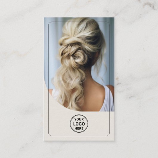 QR-Code für das benutzerdefinierte Logo-Foto für H Visitenkarte (Vorderseite)