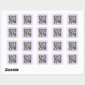 QR-Code für das benutzerdefinierte Logo prüfen Sie Quadratischer Aufkleber (Blatt)
