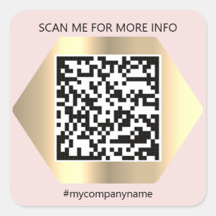 QR-Code für das benutzerdefinierte Logo prüfen Sie Quadratischer Aufkleber