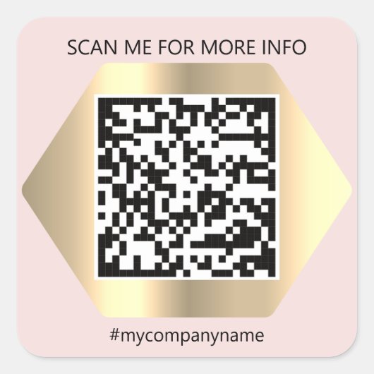 QR-Code für das benutzerdefinierte Logo prüfen Sie Quadratischer Aufkleber (Vorderseite)