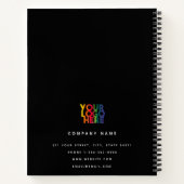 QR-Code für das Black 2026 Calendar Business-Logo Notizblock (Rückseite)