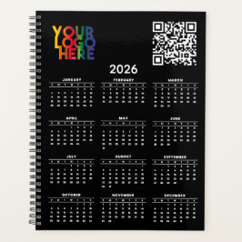 QR-Code für das Black 2026 Calendar Business-Logo Planer