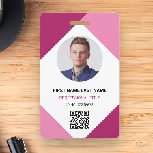 QR-Code für das Circle Foto-Logo Benutzerdefiniert Ausweis