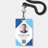 QR-Code für das Circle Foto-Logo Benutzerdefiniert Ausweis (Vorderseite mit Lanyard)
