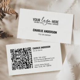 QR-Code für das einfache Branding von Unternehmen Visitenkarte