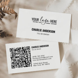 QR-Code für das einfache Branding von Unternehmen Visitenkarte
