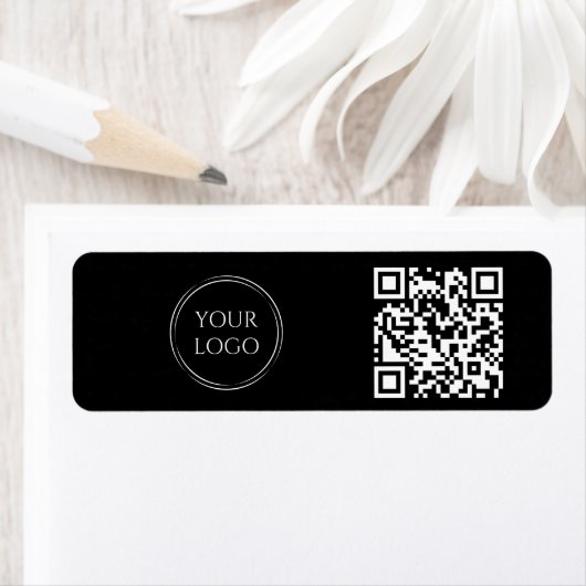 QR-Code für das einfache Firmenlogo von Black Offi (Insitu)