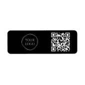 QR-Code für das einfache Firmenlogo von Black Offi (Vorne)