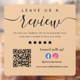 Qr-Code für das Facebook Instagram-Logo Verlasse u Fensteraufkleber