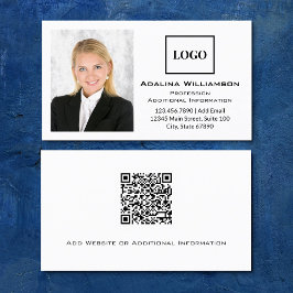 QR-Code für das Foto berufliches Logo hinzufügen Visitenkarte