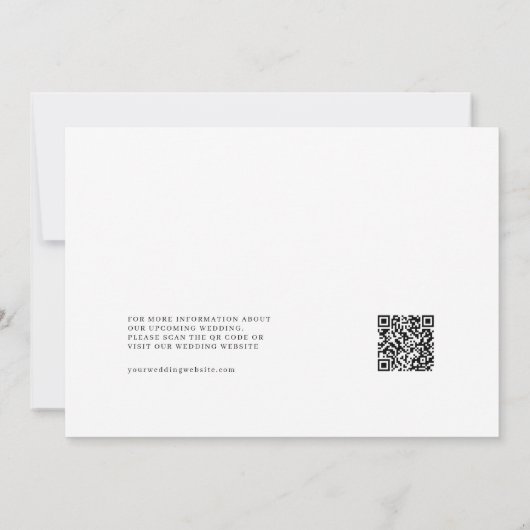 QR-Code für das Foto "Sage Green Boho Arch" Save t Einladung (Rückseite)