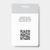 QR-Code für das grau benutzerdefinierte Foto Mitar Ausweis (Rückseite)