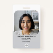 QR-Code für das grau benutzerdefinierte Foto Mitar Ausweis (Vorderseite)