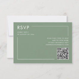 QR-Code für das Hochzeitsszendieren von RSVP-Einsc Karte