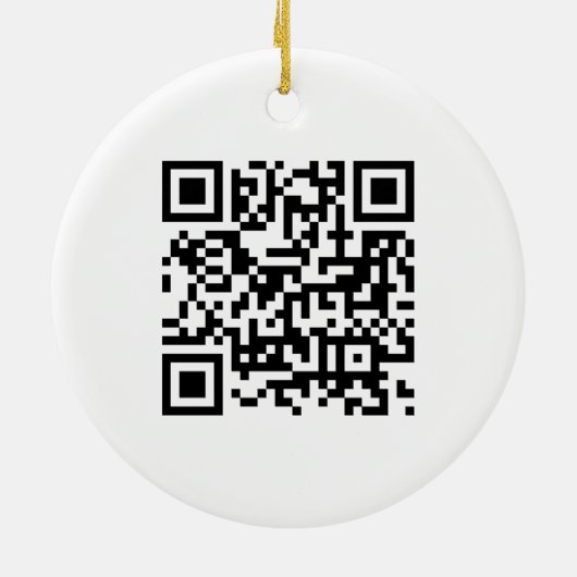 QR-Code für das Kundengeschäft Einfache Vorlage Keramik Ornament (Hinten)