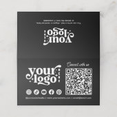 QR-Code für das Logo "Black Company Referunch" Treuekarte (Außenseite Aufgefaltet)