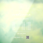 QR-Code für das Logo "White Welcome Openings" Fensteraufkleber (Blatt 3)